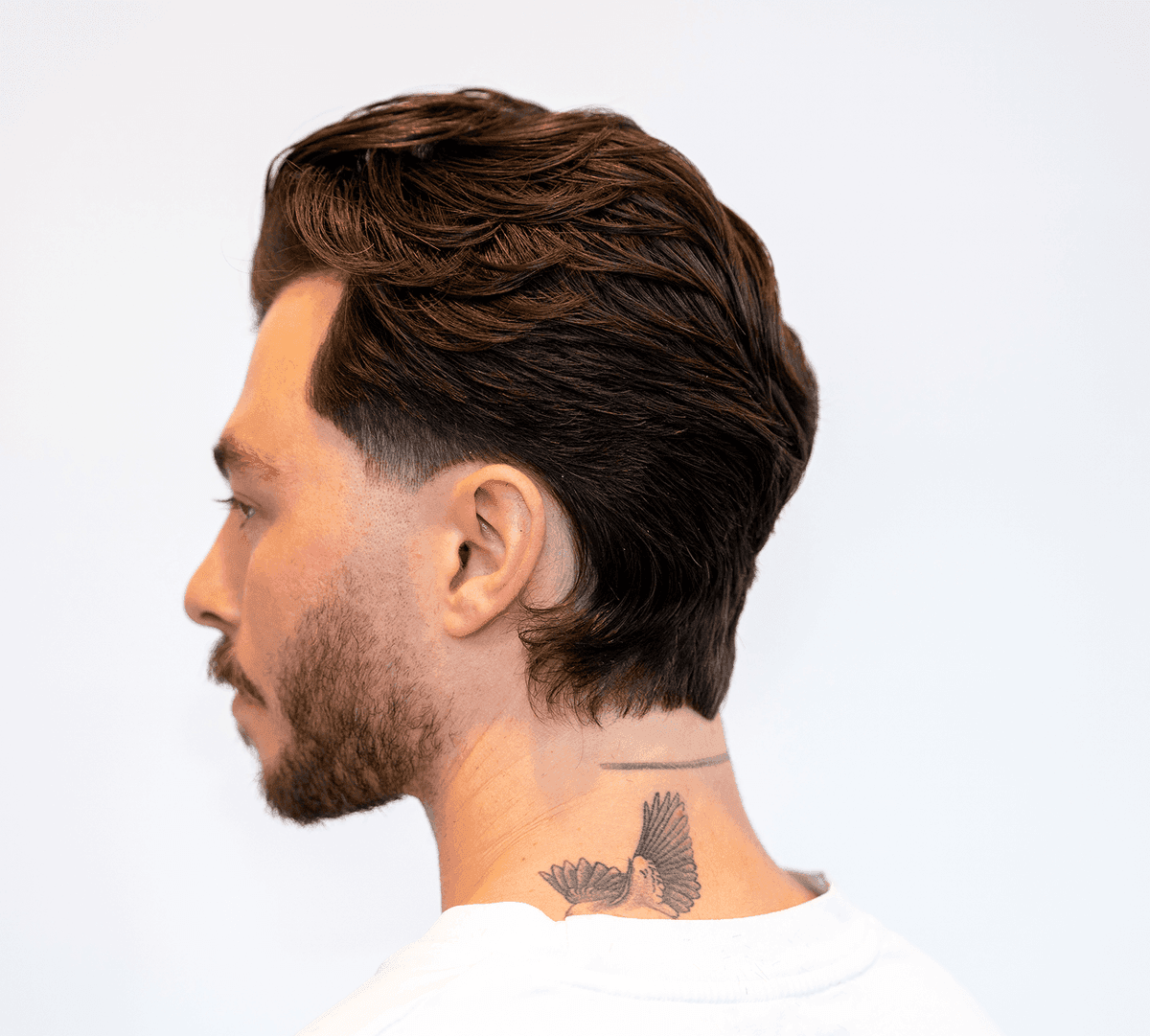 Classic haircut, timeless and sharp.